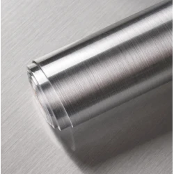 Set 2 Folii ARGINTII autocolante imitatie INOX 60 x 300 cm