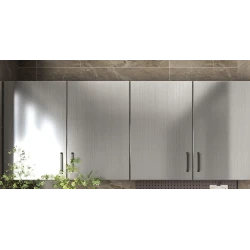 Set 2 Folii ARGINTII autocolante imitatie INOX 60 x 300 cm