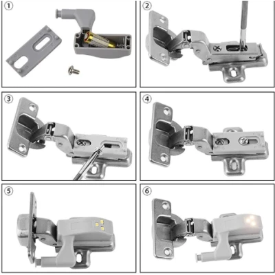 Set 2 iluminatoare LED pentru balamale