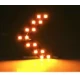 Set 2 Indicatoare semnalizare oglinda tip sageata LED Galben 12V tuning auto