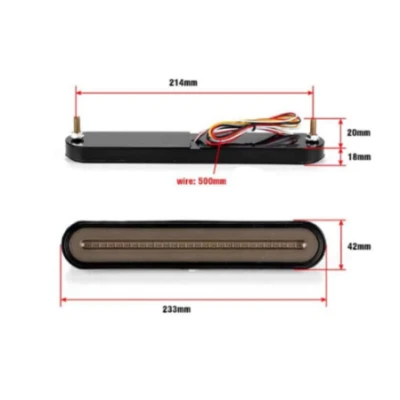 Set 2 Lampi 24 cm auto spate LED 12/24V stop frana semnal dinamic 24 cm