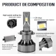Set 2 Lampi H1 LED  V20 30000 Canbus 10000lm / set 100W
