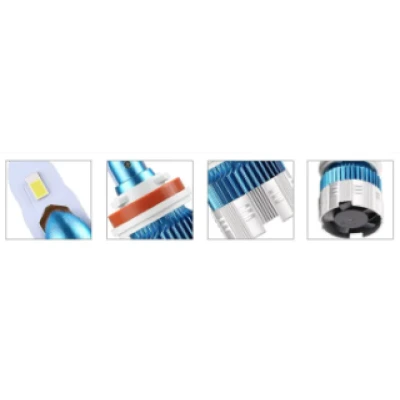 Set 2 lampi LED AUTO MI2 H11/H8 putere 50W temperatura 6000K