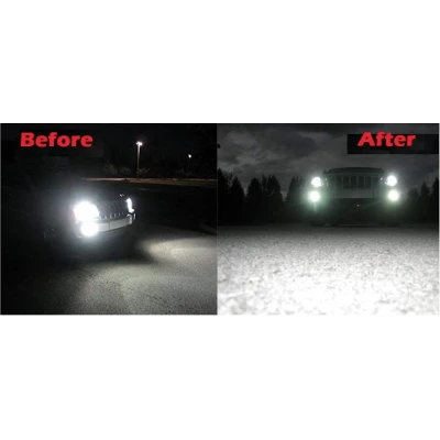 Set 2 Lampi LED C6 H4 Lumina ALBA 6500K 72W/set  cu 2 faze