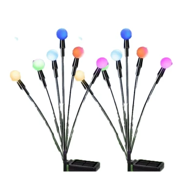 Set 2 lampi solare model LICURICI 6 Led multicolor