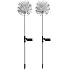 Set 2 Lampi solare sub forma de Papadie alb cald