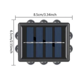 Set 2 lampi solare YD2309 de perete cu 12 LED 