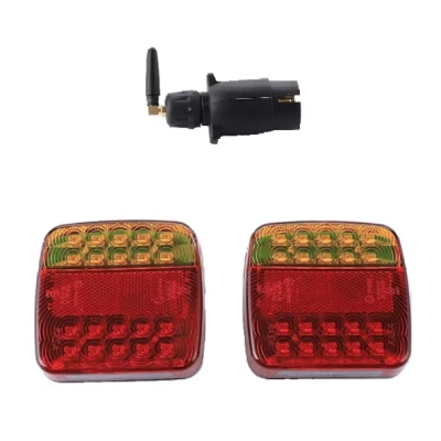 Set 2 lampi spate Led magnetice pentru remorca 12/24V Wireless fara fir