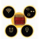 Set 2 lampi spate Led magnetice pentru remorca 12/24V Wireless fara fir