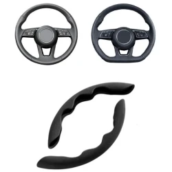 Set 2 manere antigrip ergonomice pentru volan negre