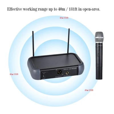 Set 2 Microfoane WG-X58 / X51  Wireless WVNGR  Black cu receiver