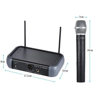 Set 2 Microfoane WG-X58 / X51  Wireless WVNGR  Black cu receiver