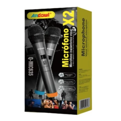 Set 2 microfoane wireless profesionale Andowl x2 Q MIC635
