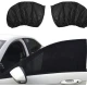 Set 2 Parasolar auto elastic din plasa negru