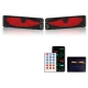 Set 2 piese Ecran Publicitar Flexibil 60×12 cm cu USB Ochi de diavol BT Ecran Colorat pentru Fereastra si Usa.