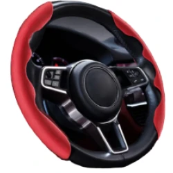 Set 2 prinderi ergonomice  pentru  Volan Antiderapante culoare Rosu 