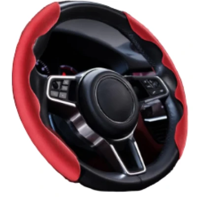 Set 2 prinderi ergonomice  pentru  Volan Antiderapante culoare Rosu