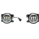 Set 2 proiectoare ceata cu DRL Angel Eyes 89 milimetri 3.5” cu 3 functii alb cu semnal galben