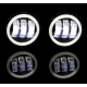 Set 2 proiectoare ceata cu DRL Angel Eyes 89 milimetri 3.5” cu 3 functii alb cu semnal galben
