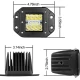 Set 2 Proiector auto 48W 4/6/4 LED 3 randuri 12/24v