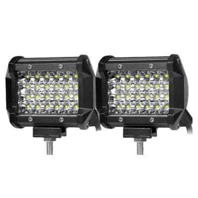 Set 2 Proiector LED Auto Off Road 24 LED-uri 72W Dreptunghiular