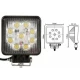 Set 2 Proiector Led Offroad  9 Led 27W Patrat Auto