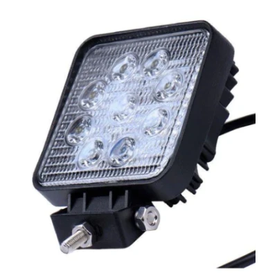 Set 2 Proiector Led Offroad  9 Led 27W Patrat Auto