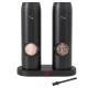 Set 2 rasnite electrice sare si piper stand incarcare USB
