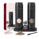 Set 2 rasnite electrice sare si piper stand incarcare USB