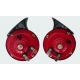 Set 2 X Claxon ROSU 12V Auto universal  