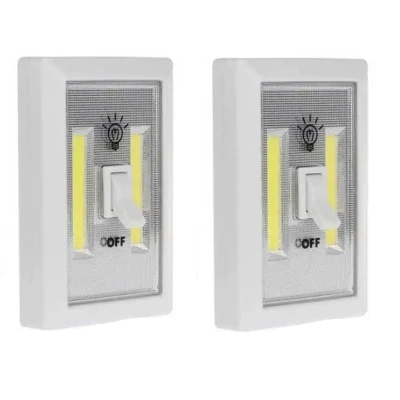Set 2 x Intrerupatoare fara fir cu LED Super Bright Switch