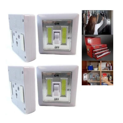 Set 2 x Intrerupatoare fara fir cu LED Super Bright Switch