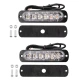 Set 2 x Lumini de Avertizare 6 LED pentru platforma ATV Tractor Jeep Off Road