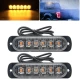 Set 2 x Lumini de Avertizare 6 LED pentru platforma ATV Tractor Jeep Off Road