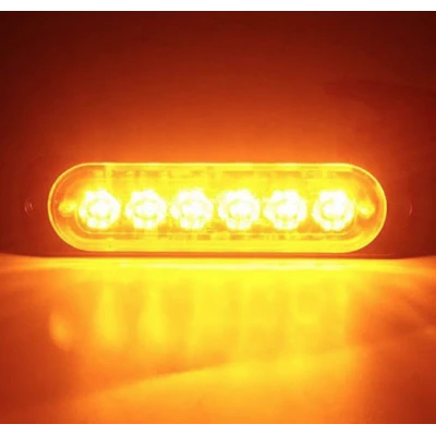 Set 2 x Lumini de Avertizare 6 LED pentru platforma ATV Tractor Jeep Off Road