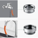 Set 2 x Prelungitor Flexibil Tip Furtun pentru Robinet 30 CM