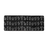 Set 2 x Protectie aragaz pentru gatit antistropire model Cactus Negru
