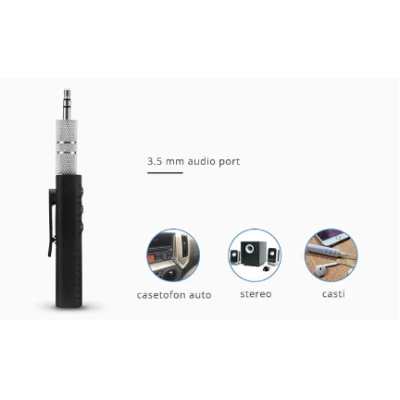Set 2 x Receptor bluetooth LV-B09 handsfree auto si audio cu mufa jack