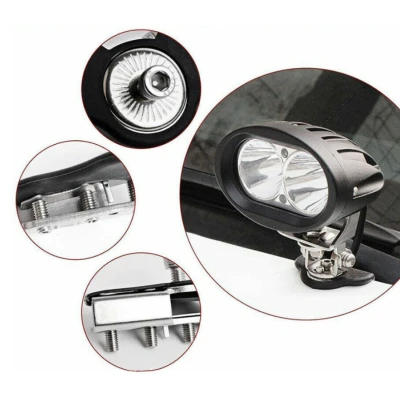 Set 2 x Suport Capota FICSI pentru fixare LED BAR / proiectoare capota universal dreptunghiular