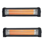 Set 2X Rampa avertizare galbena 3 LED COB