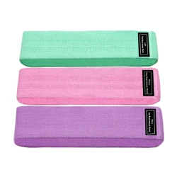 Set 3 benzi elastice fitness 3 niveluri de rezistenta pentru coapse fese si picioare