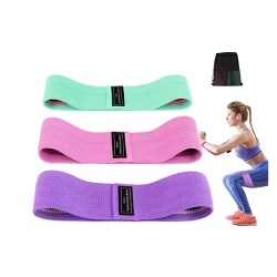 Set 3 benzi elastice fitness 3 niveluri de rezistenta pentru coapse fese si picioare
