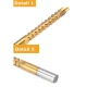 Set 3 burghie freza conica metal in trepte 4 30mm + 3 burghie frezare