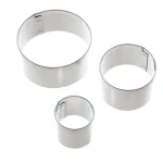 Set 3 forme/cuttere rotunde pentru prajituri CAKE MOLD