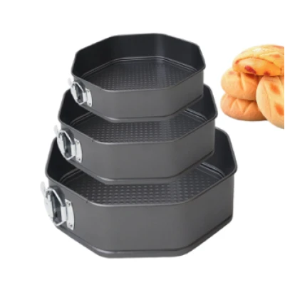 Set 3 forme pentru torturi sau prajituri model octogonal