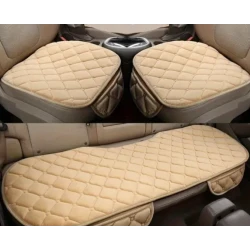 Set 3 huse scaun auto pentru sezut BEJ
