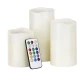 Set 3 lumanari cu LED si telecomanda, Luma Candles