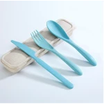 Set 3 tacamuri ecologice Albastru 