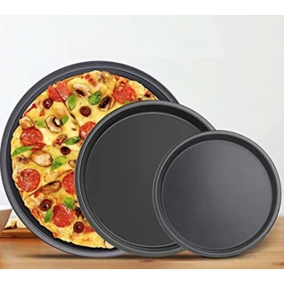 Set 3 tavi rotunde pentru pizza din teflon