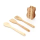 Set 3 ustensile bambus cu suport decor